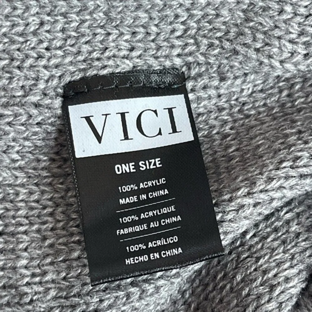 VICI Cloud Beanie Women's Grey Knit Hat 11